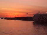 ATC 寄りの夕焼け