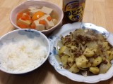 ジャガイモをカレー風味で