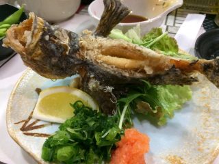 オコゼを食べる