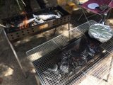 後輩家族達との BBQ