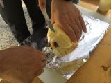 後輩家族達との BBQ