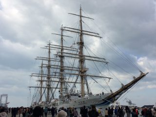 日本丸と海王丸の登檣礼