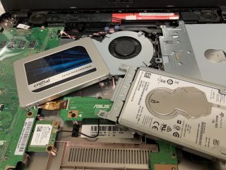 急遽パソコンの SSD 換装