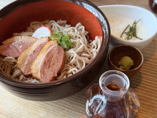 打吹庵で長芋かけ鴨そば ~ 倉吉へ その 10 ~