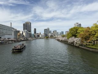 南天満公園でお花見