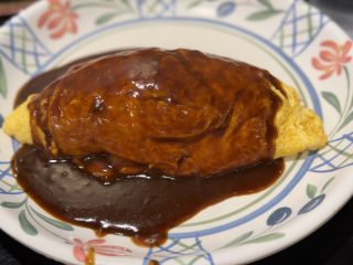 たまご丸でオムライス